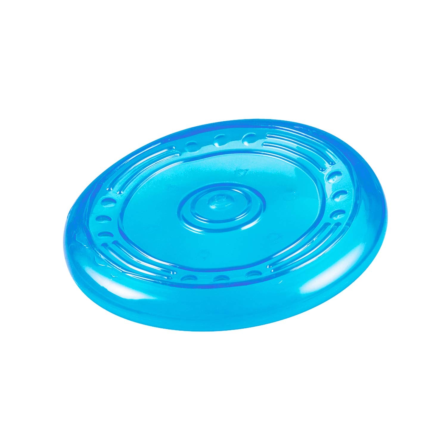 Petstages Orka Flyer Dog Fetch Toy - Royal Blue Rubber Disc for All Breeds, Model 231
