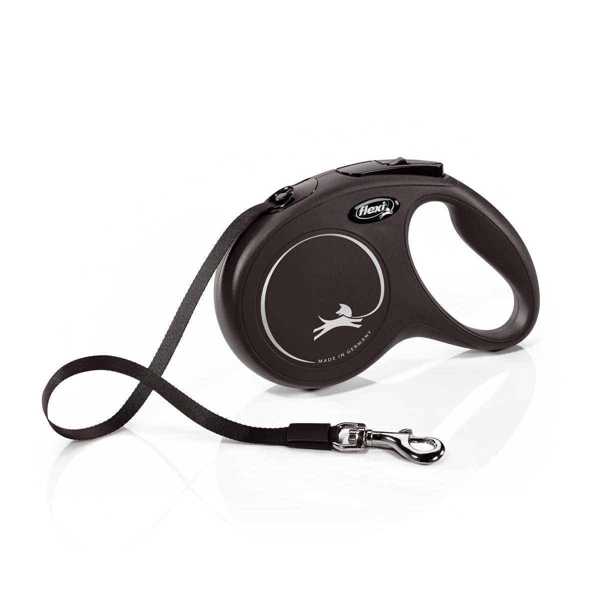 Automatic Leash Flexi New Classic M 5 M Black Tape