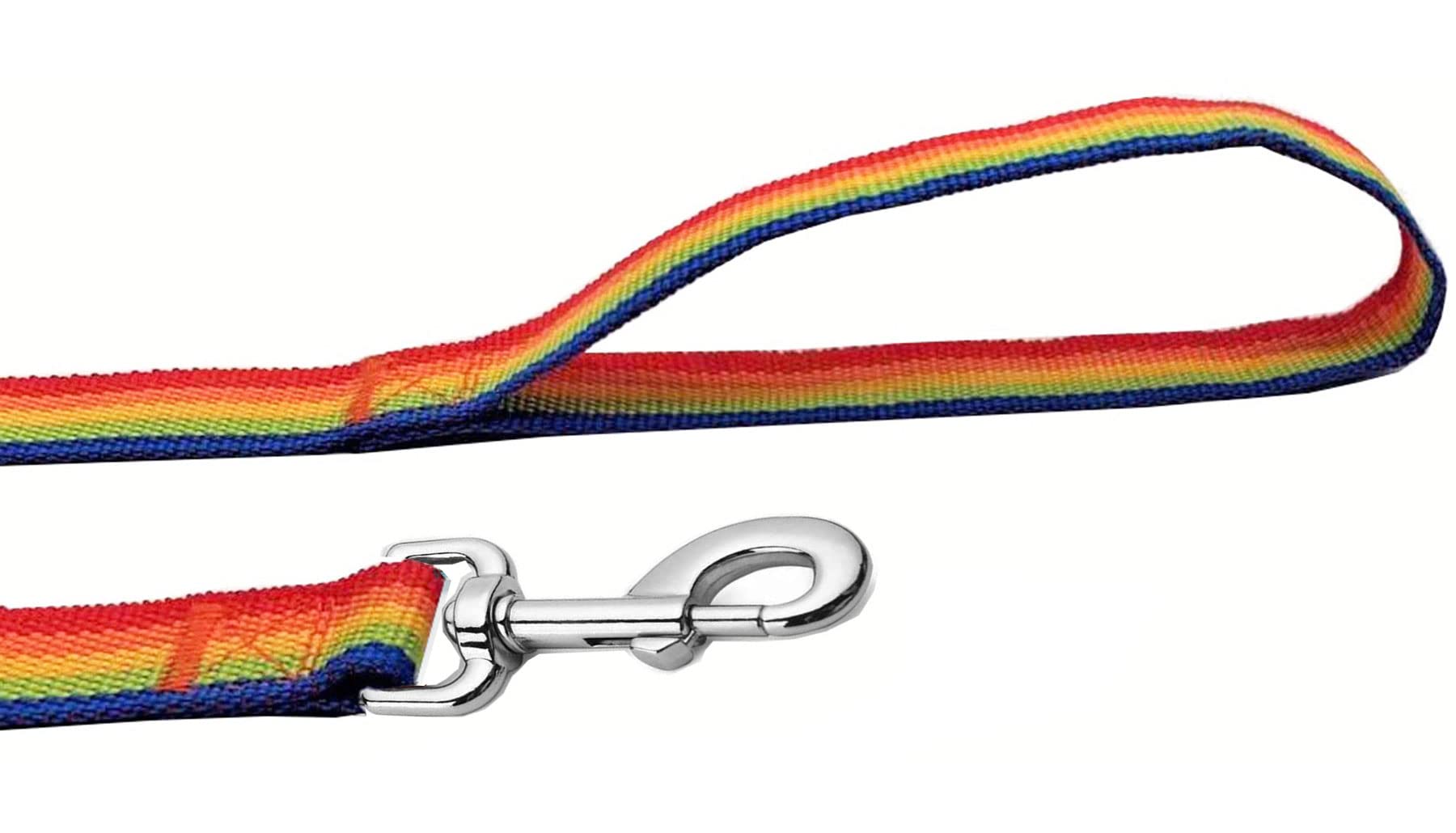 Strong Nylon Dog Leash, 4FT/ 5 FT/ 6FT Dog Leashes for Medium Large Dogs (5FT, Rainbow)