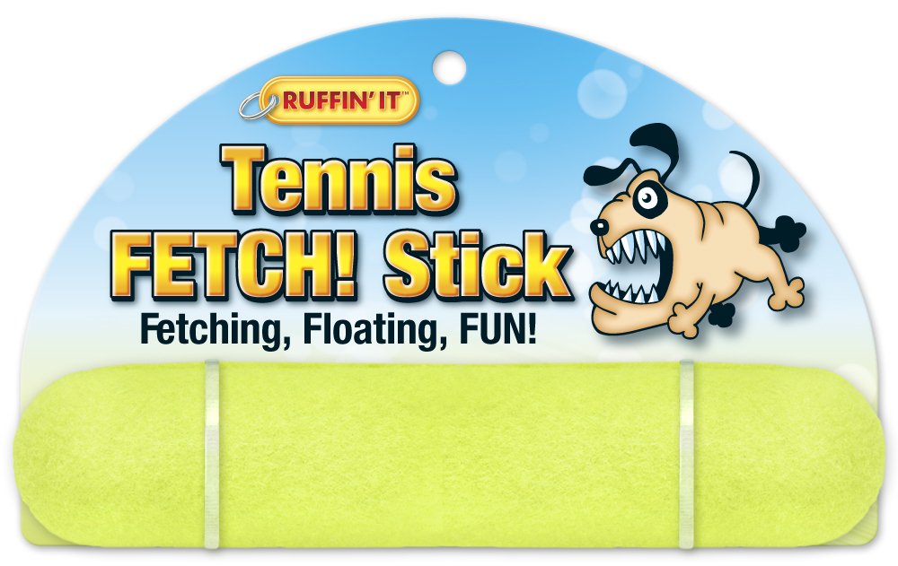 Ruffin' It Tennis Fetch Stick For Dogs - Dog Chew Toy For Park, Home, Or Beach