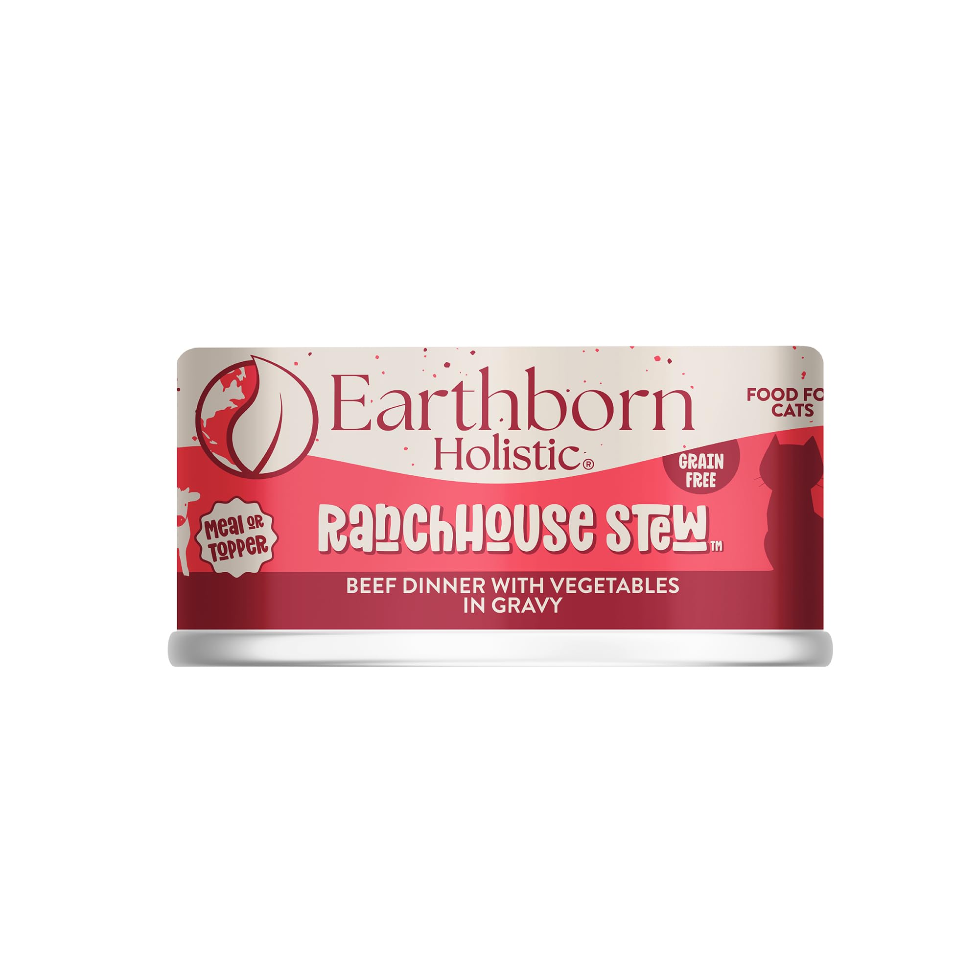 Earthborn Holistic RanchHouse Stew Grain-Free Moist Cat Food 5.5 oz Can