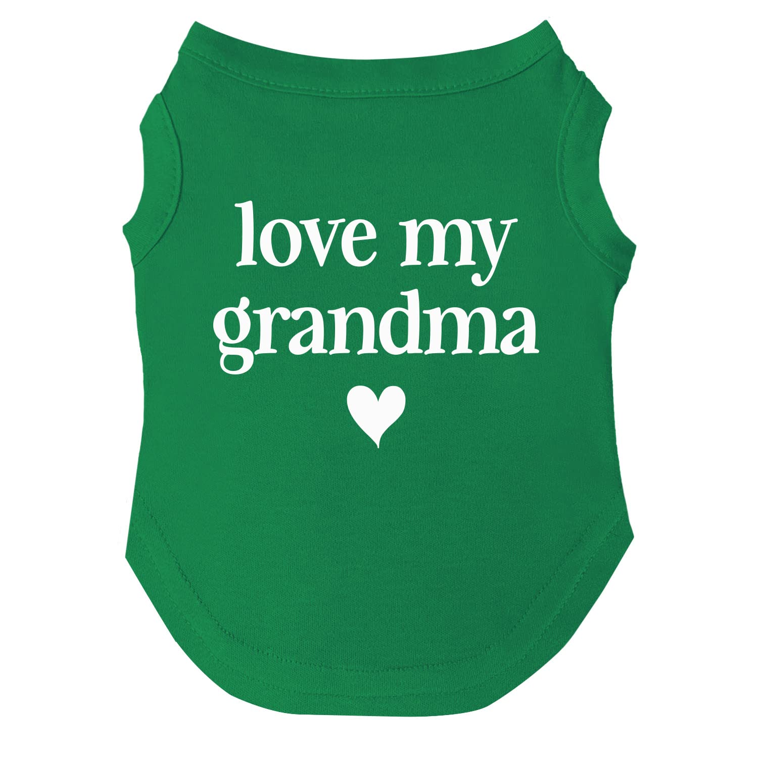 Love My Grandma Mother'S Day, Valentine'S Day Dog Tee Shirt Sizes For Puppies, Toys, And Large Breeds (Green, 5X-Large 399)