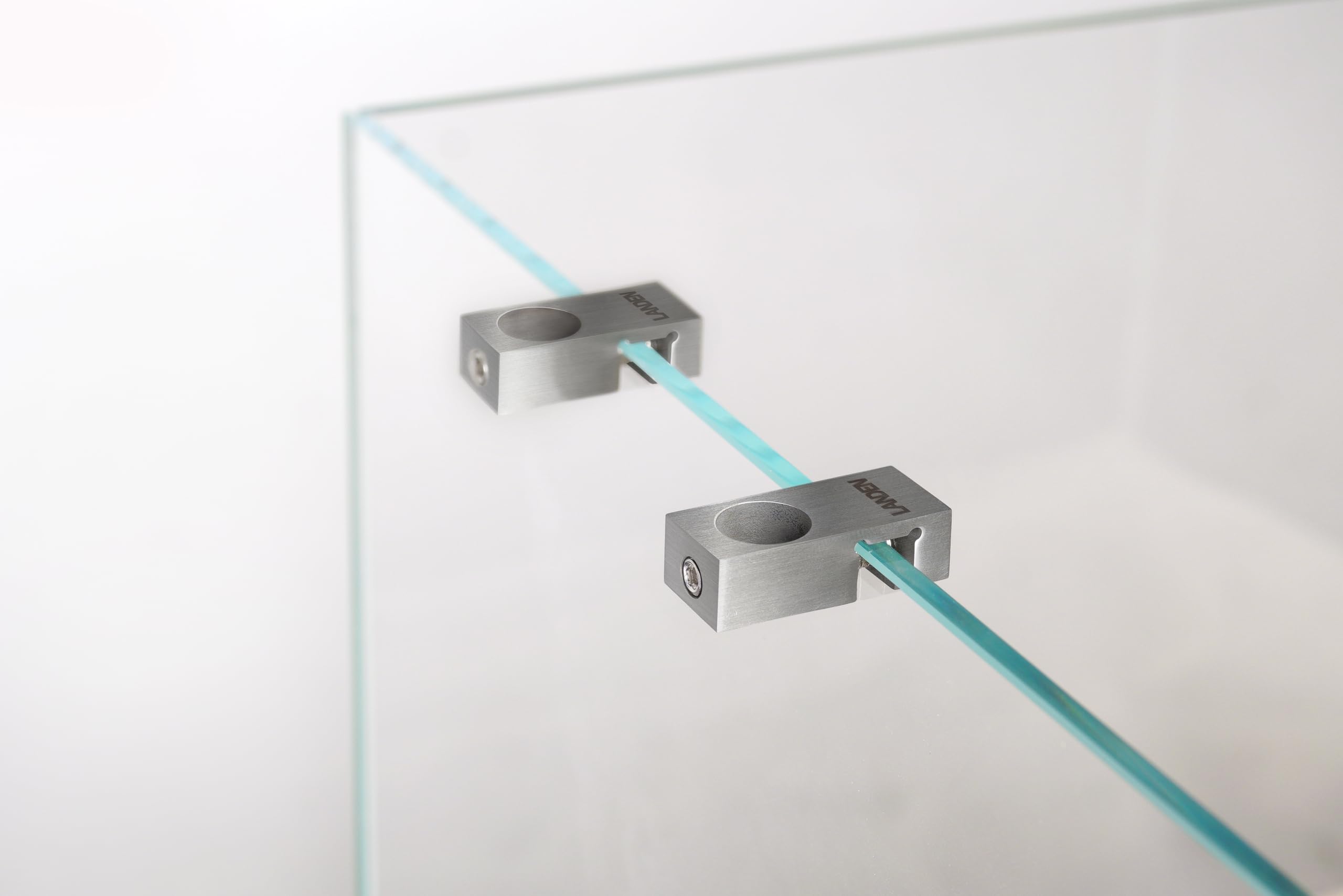 LANDEN 304 Stainless Steel Lily Pipes Set for Rimless Aquariums, Inflow/Outflow, 12mm Diameter