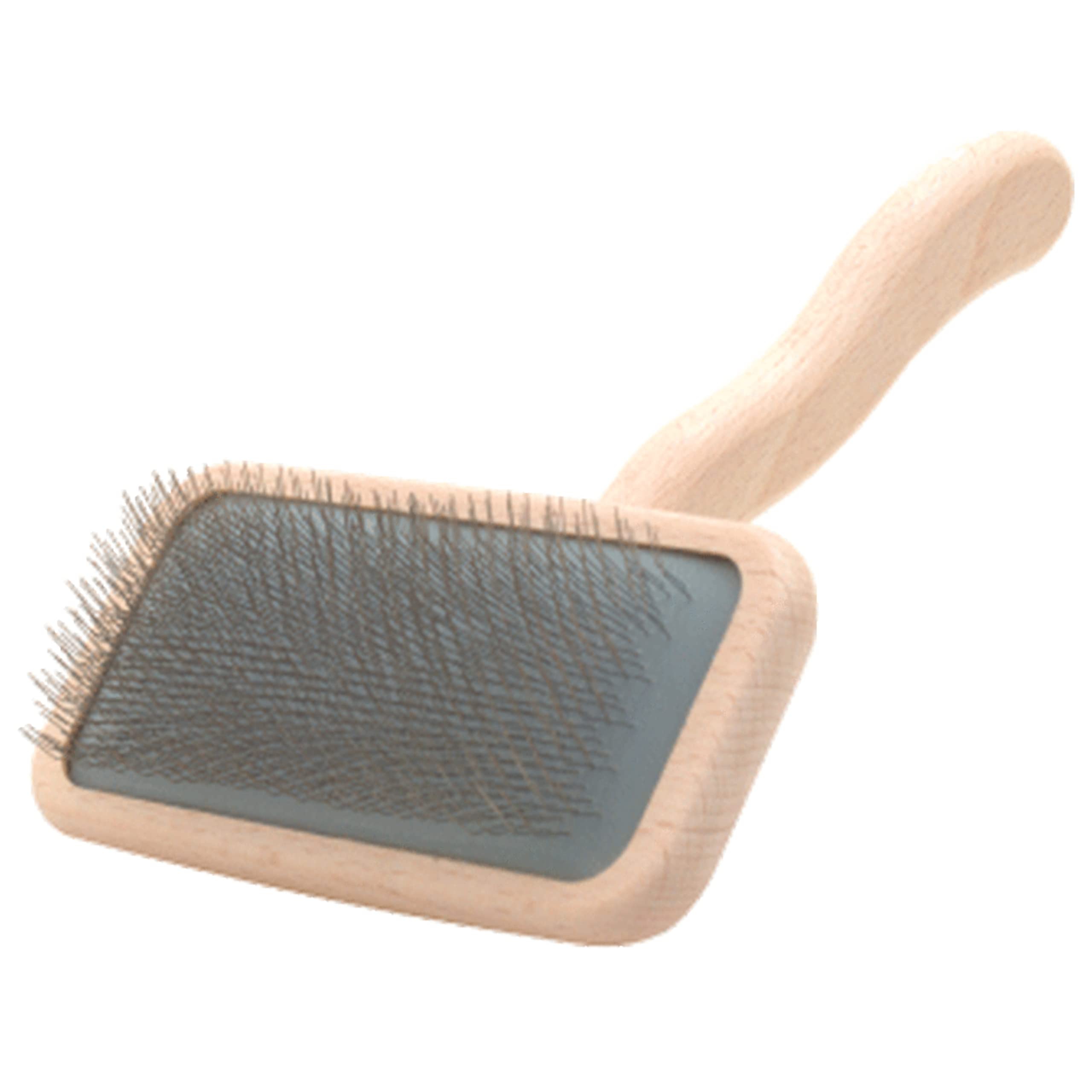 Chris Christensen Mark Iii Slicker Brush, Groom Like A Professional, Stainless Steel Pins, Lightweight Beech Wood Body, Ground A