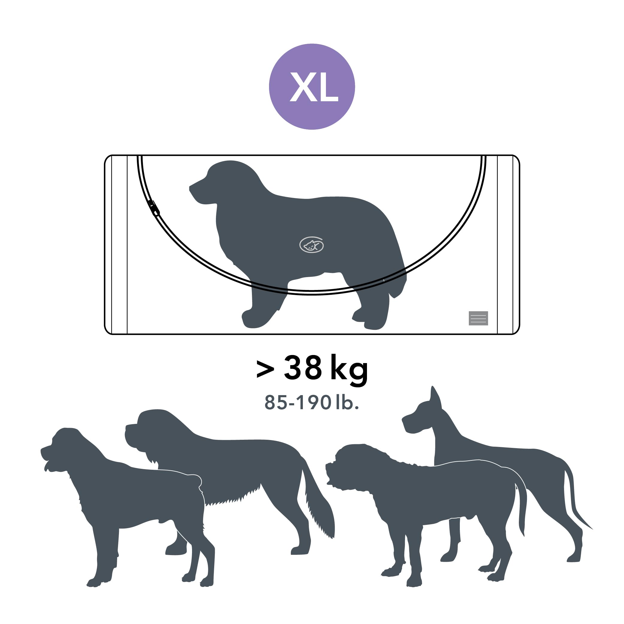 Euthabag -Xlarge - The Original Dignified Body Bag. For Breeds Like Rottweiler, Great Dane- 85-190Lb. Pet Body Bag For Burial An