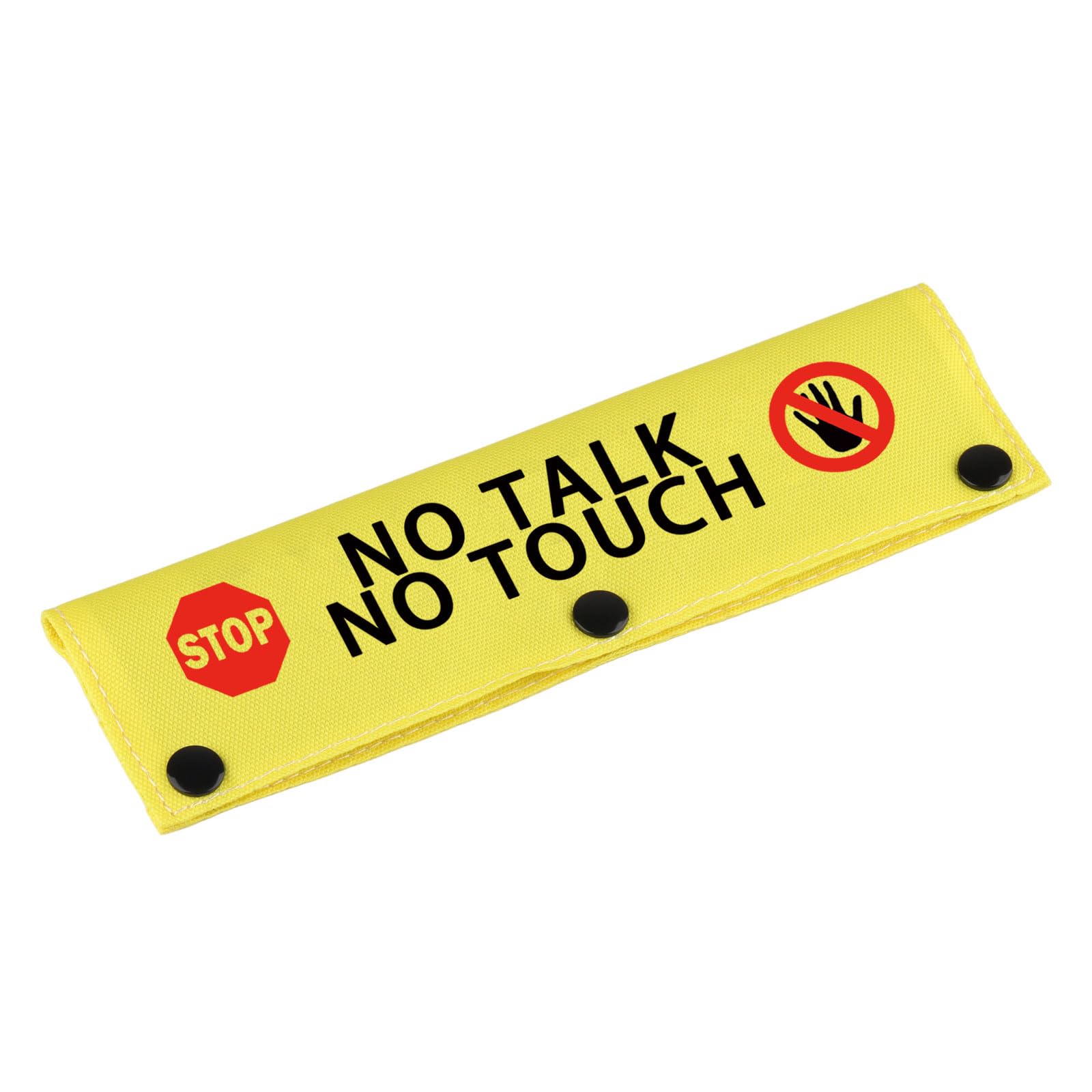 Funny Dog Leash Sleeve No Talk No Touch Dog Leash Wrap Sleeve Pet Birthday Gift (No Talk No Touch-Ye Sleeve)