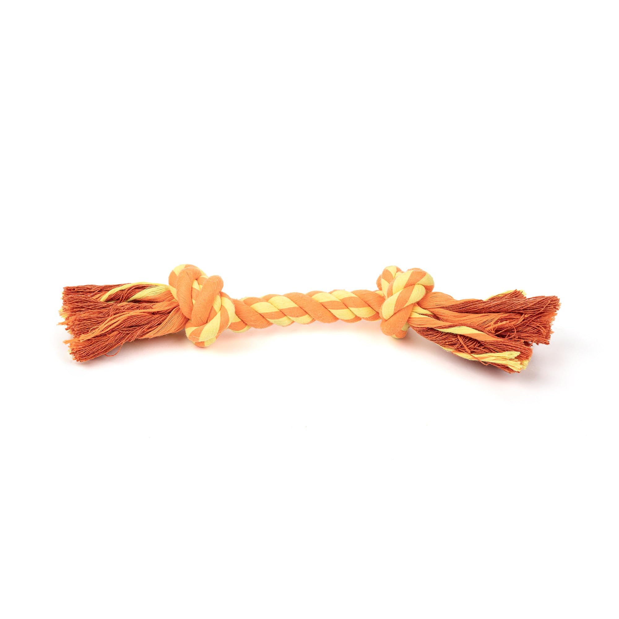 TLC Mighty Tug Rope Toy for Dogs  Orange & Yellow | Strong, Durable TugofWar Dog Rope | Great for Chewing, Fetch & Interactiv