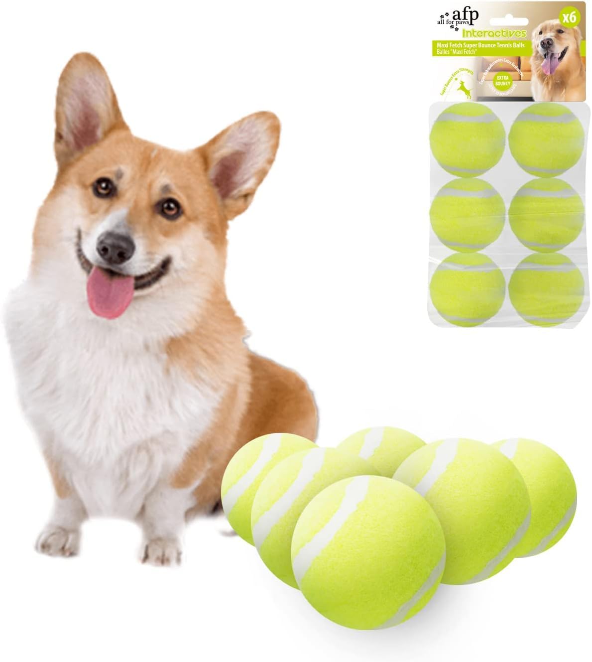 All For Paws Ball Launcher Dog Bal L Pet Throwing Toy Mini Tennis Bal Ls For Dogs (Mini Bal L 2 Inch)