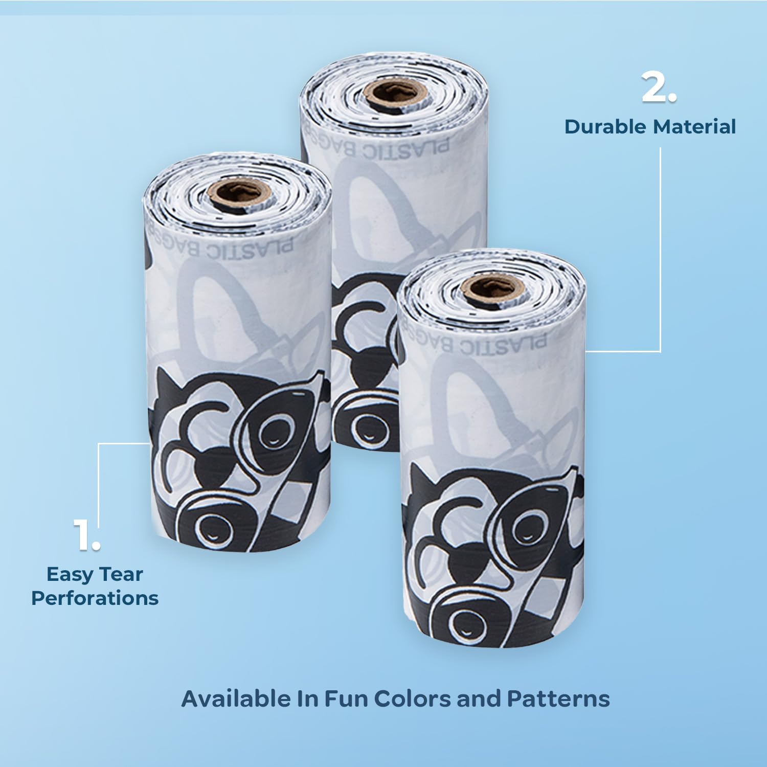 Best Pet Supplies Dog Poop Bags (150 Bags) For Waste Refuse Cleanup, Doggy Roll Replacements For Outdoor Puppy Walking And Trave