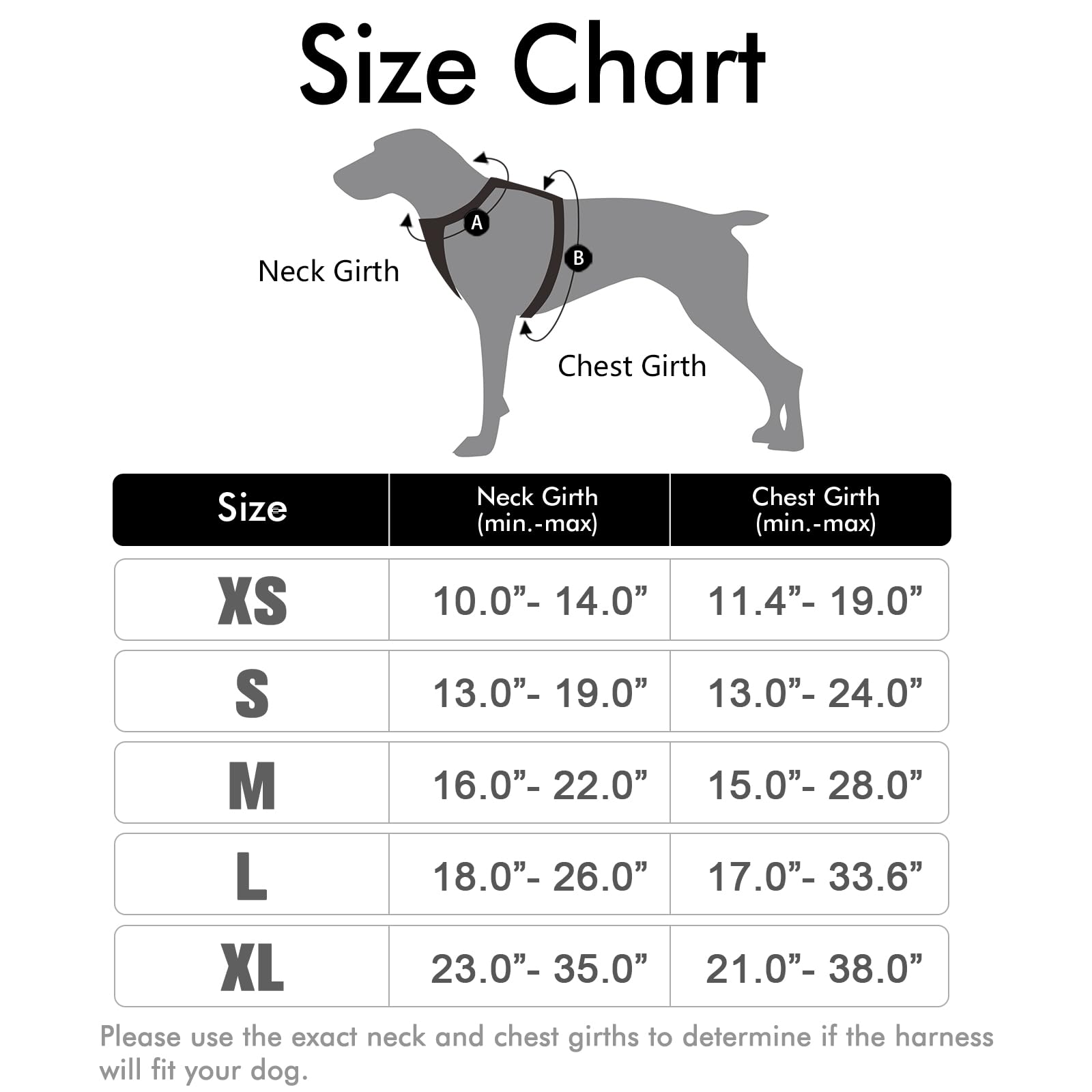 Rabbitgoo Dog Harness No Pull With 2 Leash Clips, Adjustable Soft Padded, Reflective Oxford No Choke Pet Vest With Easy Control Handle For Large Dogs, Black, Xl