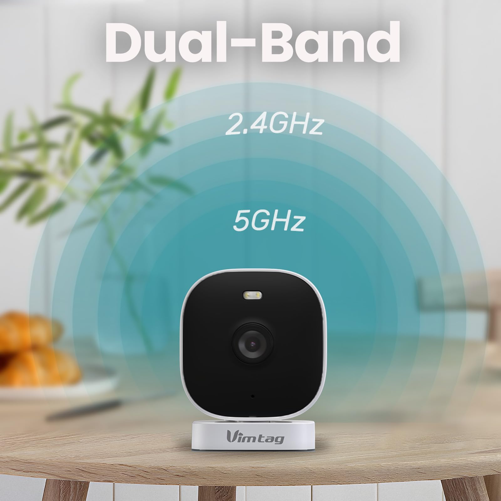 5G/2.4G Indoor Outdoor Security Camera For Home, 2.5K Baby/Elder/Dog Pet Cameras With Phone App, Ip65 Color Night Vision Wifi Ca