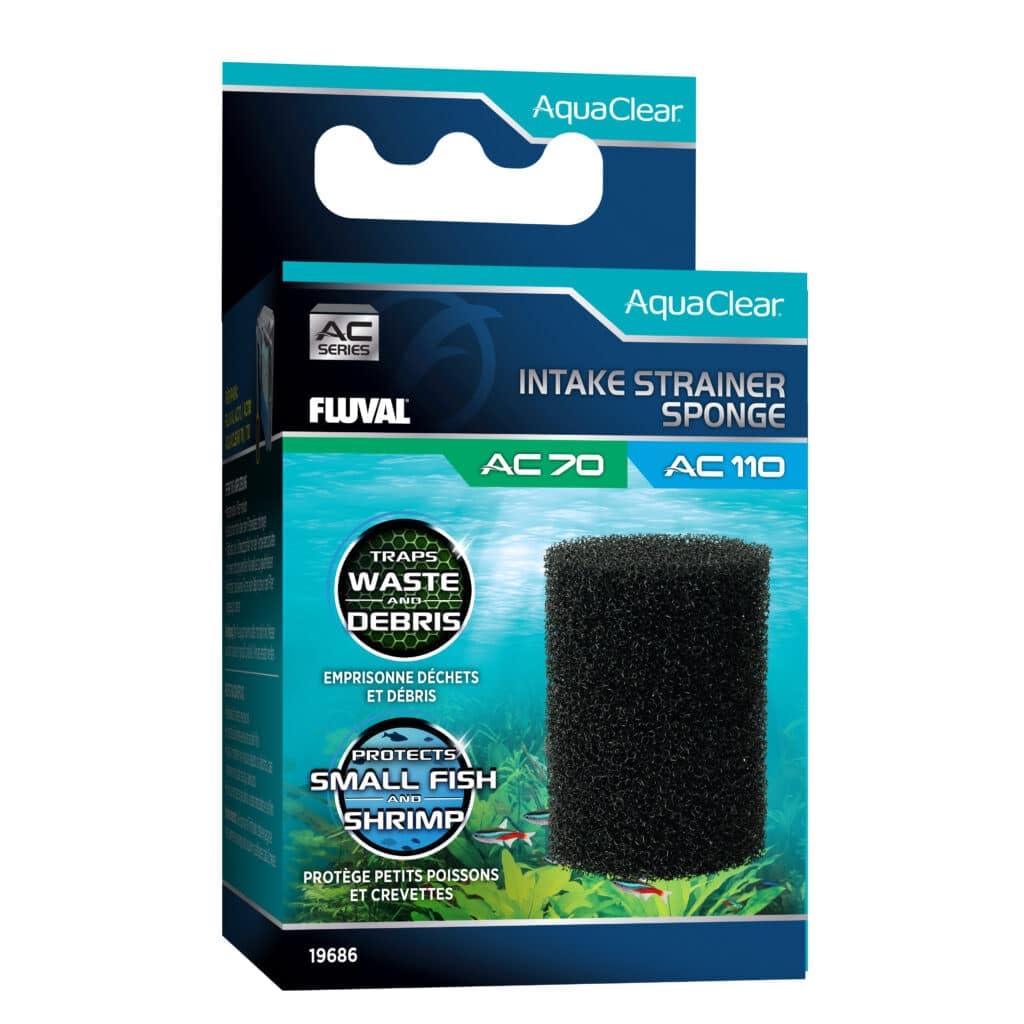 Fluval - Intake Strainer Sponge for AC70/AC110 Power Filter - Maintain Proper Water Flow, for Use in Freshwater & Saltwater Aqua