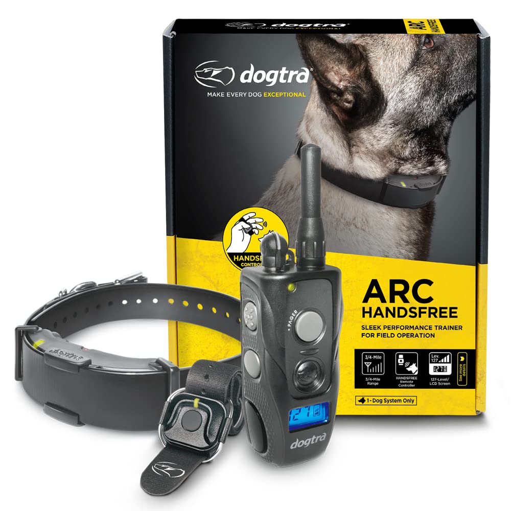 Dogtra Arc Handsfree Slim Ergonomic 3/4-Mile Remote Dog Training E-Collar With Handsfree For Discreet And Precise Control