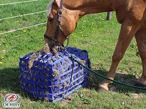 Derby Originals Natural Grazer Slow Feeder Horse Hay Bag With Super Tough Bottom And 1 Year Warranty
