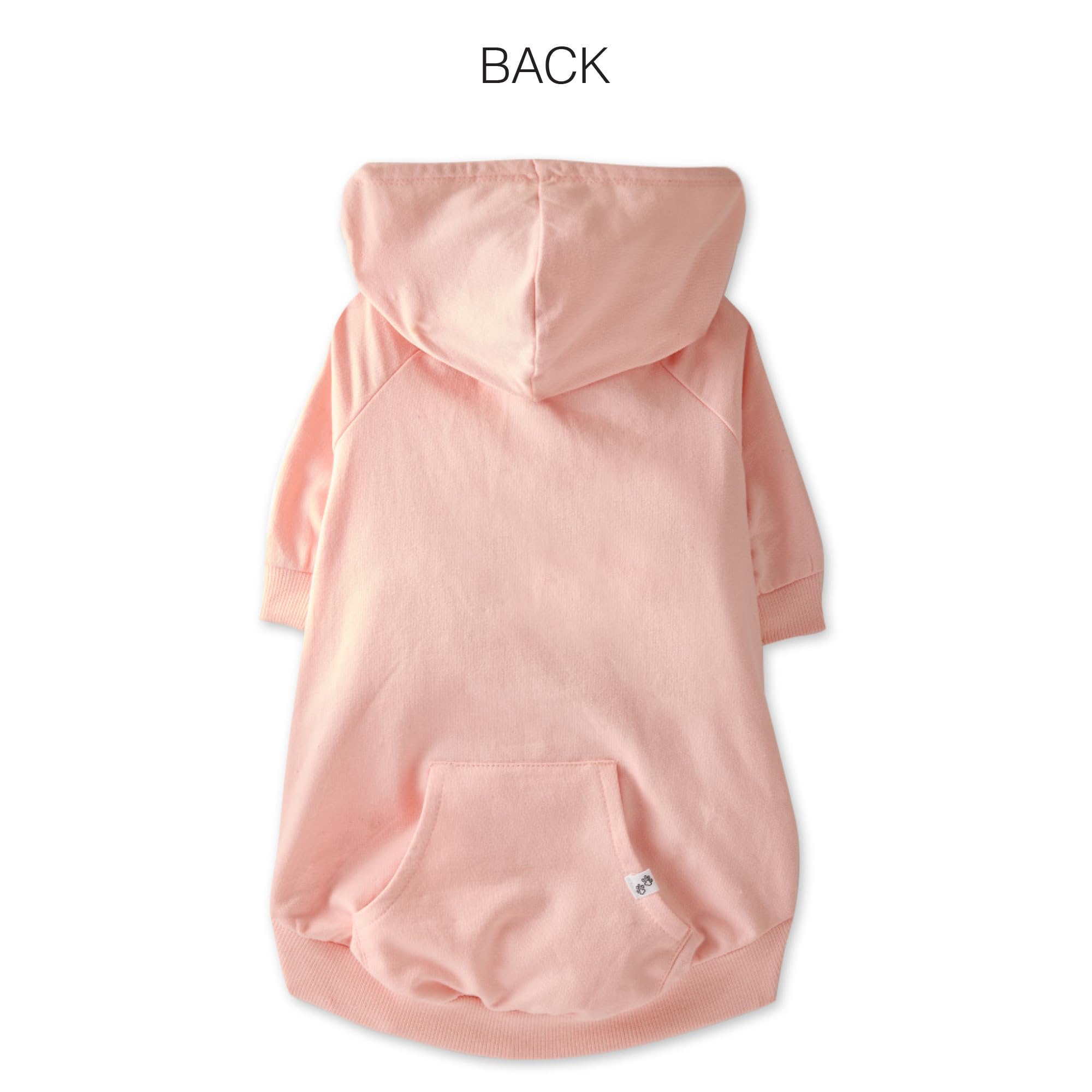 Pet Passion 100% Organic Cotton Dog Hoodie Pet Coat for Small, Medium and Large Dogs, Pink, Large