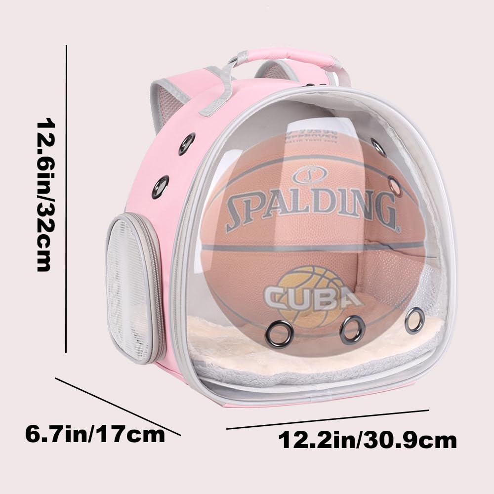 Portable Rabbit Backpack Carrier Space Capsule Bubble Window Pet Carrier Cage Travel For Bunny, Bearded Dragon, Squirrel, Tortoi