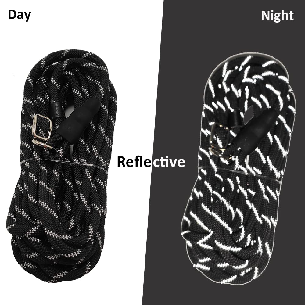 Sepxufore Long Slip Lead Dog Leash Reflective Anti-Choking 12Ft/20Ft/30Ft/50Ft Rope Training Leash For Medium Dogs Small Puppy P