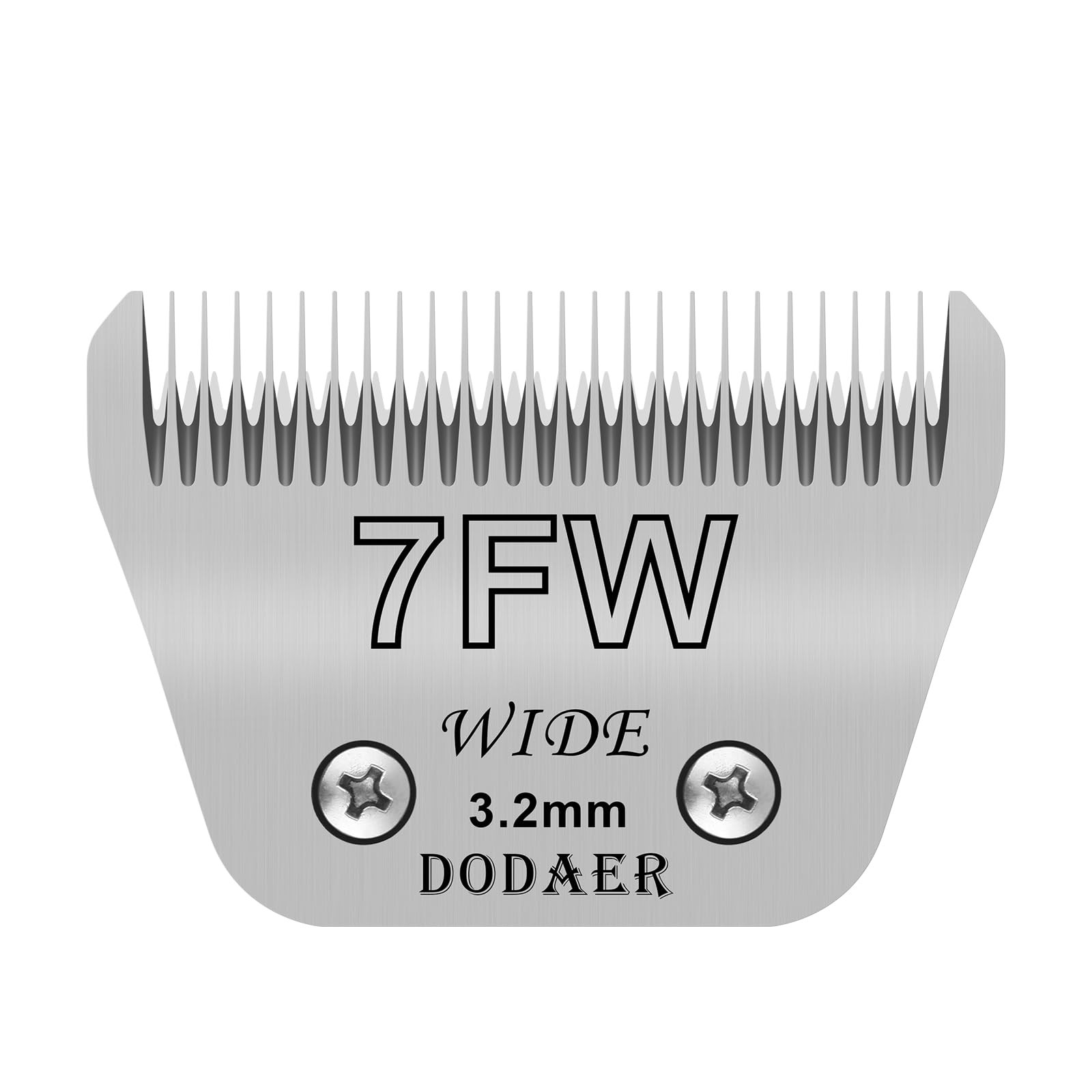 7Fw Detachable Dog Grooming Wide Blades,Compatible With Andis,Oster A5,Wahl Km10 Series Clippers,Cut Length 1/8   (3.2Mm)