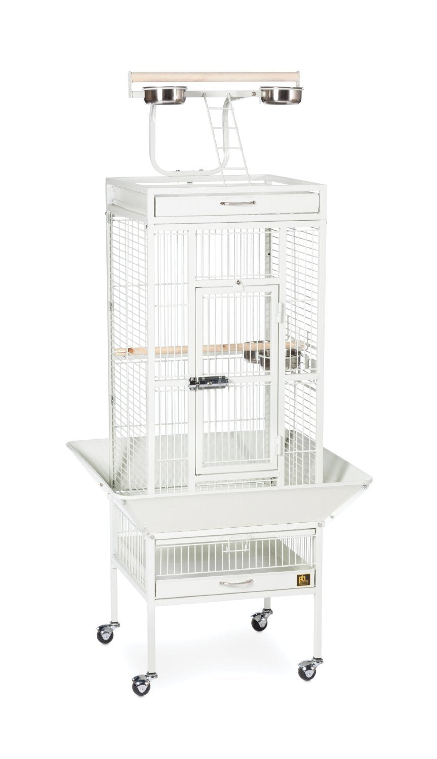 Prevue Hendryx Select Wrought Iron Play Top Parrot Cage - Chalk White