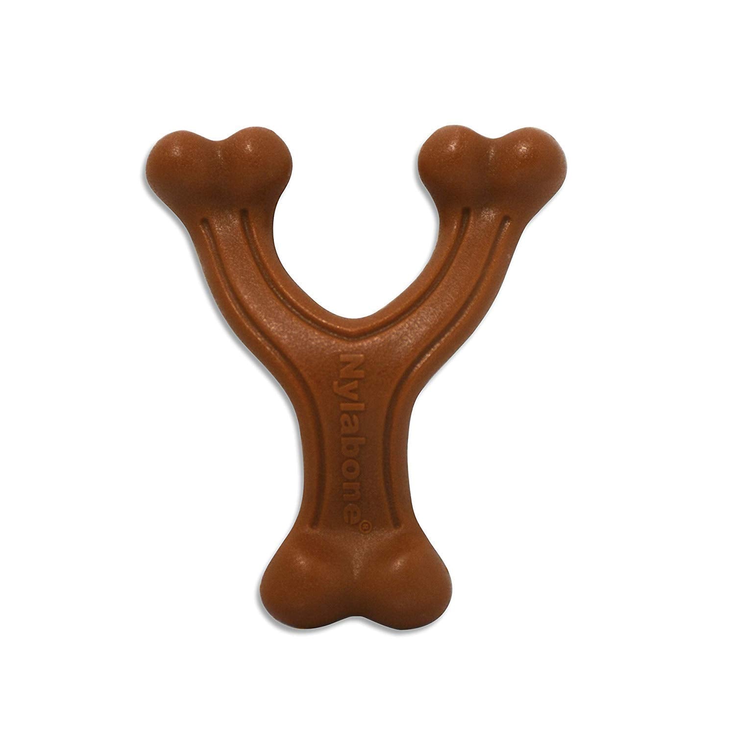 Nylabone 3 Pack Of Power Chew Wishbone Chew Dog Toys, Giant, Bison Flavor