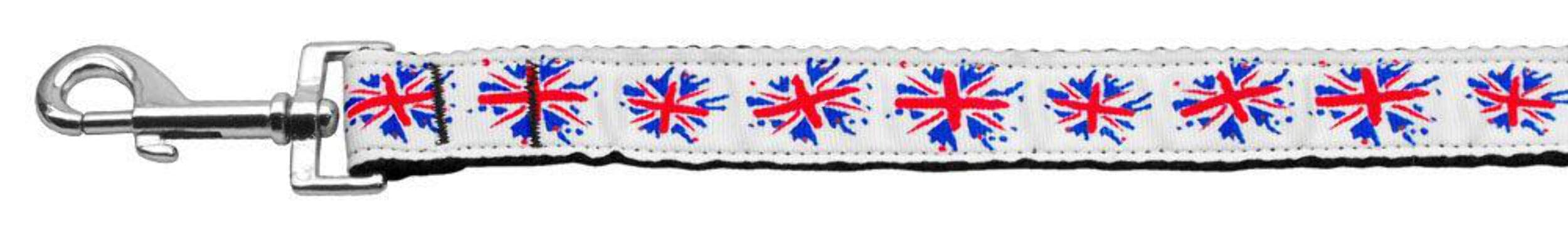Mirage Pet Products Graffiti Union Jack UK Flag Nylon Ribbon Collar Martingale for Pets, Large