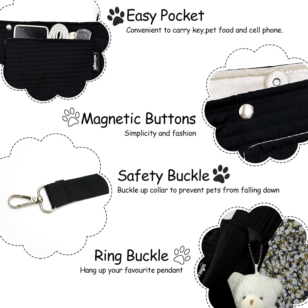 Natuya Small Dog Carrier Sling Cat Sling-Dog Slings For Carrying Small Dogs-Adjustable Strap Hand Free Pet Puppy For Outdoor Tra