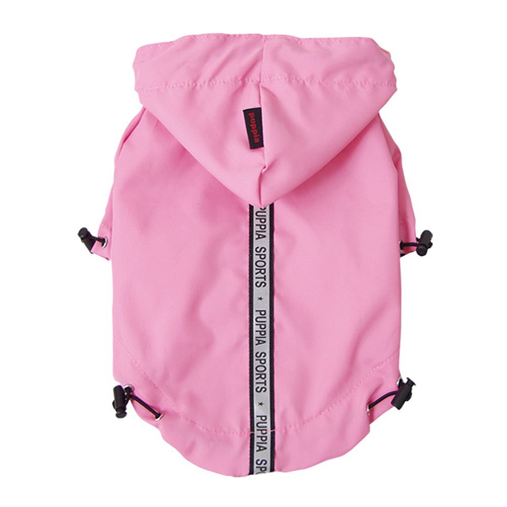 Puppia Authentic Base Jumper Raincoat, Small, Pink