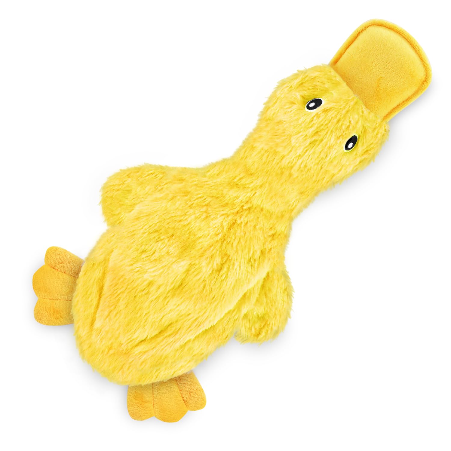 Best Pet Supplies Crinkle Dog Toy For Small, Medium, And Large Breeds, Cute No Stuffing Duck With Soft Squeaker, Fun For Indoor
