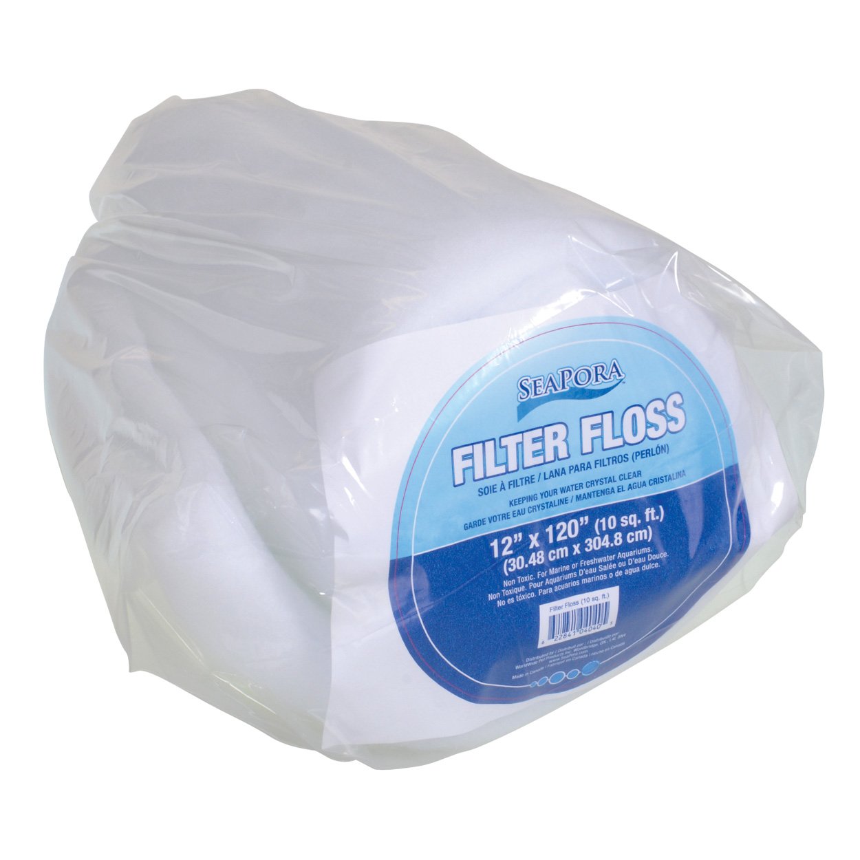 Seapora 4040 Filter Floss Aquarium Filter Pad, 10 Sq. Ft./12' X 120'