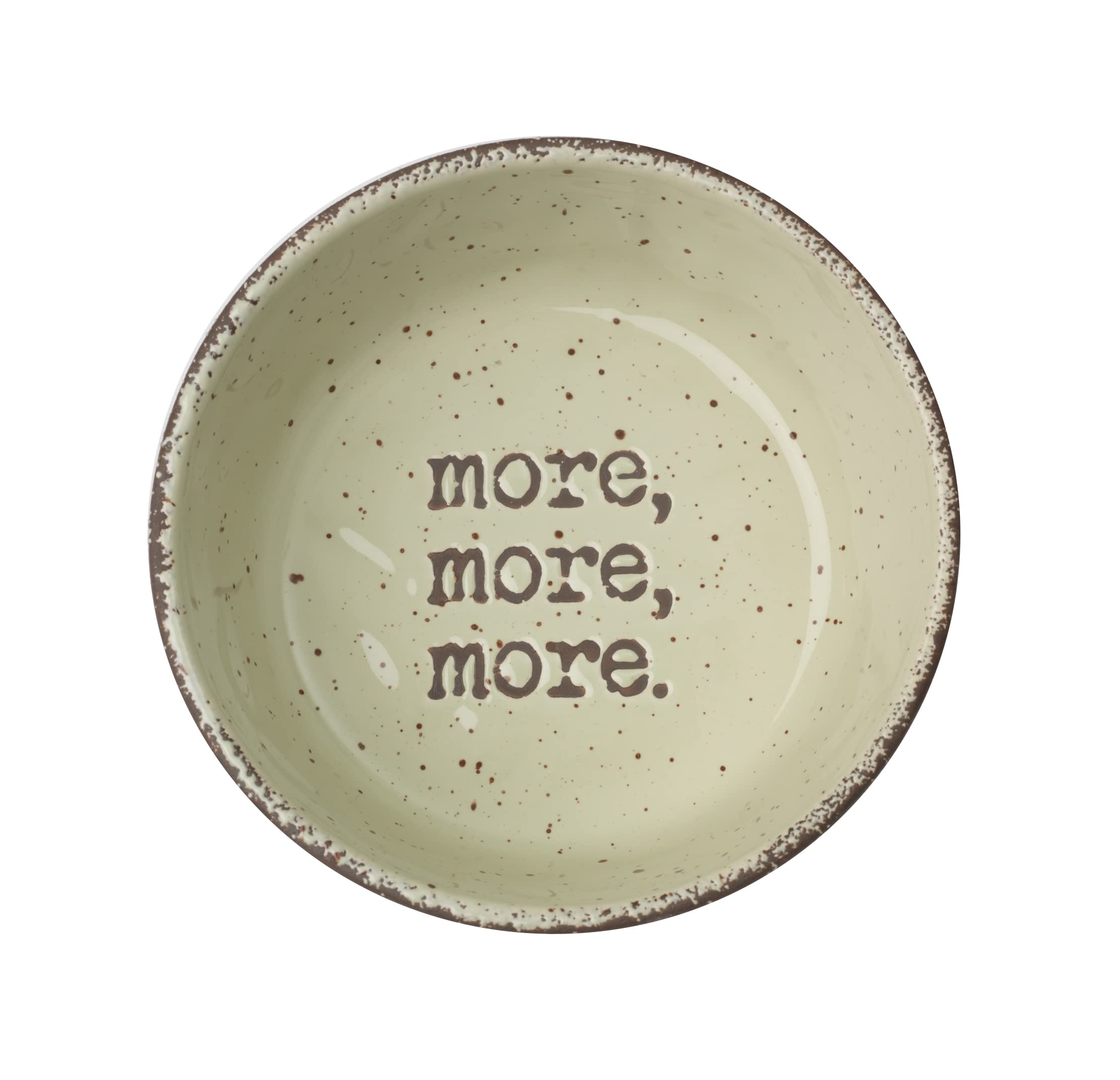 Petrageous 15019 Crockery Stoneware Water Dog Bowl With 4 Cup Capacity 6.5 Inch Diameter By 2.25 Inch Tall Great For Medium And