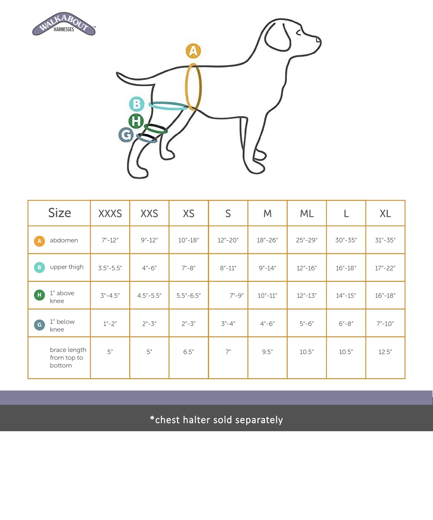 WALKABOUT Knee Brace (Small Left (7-9)