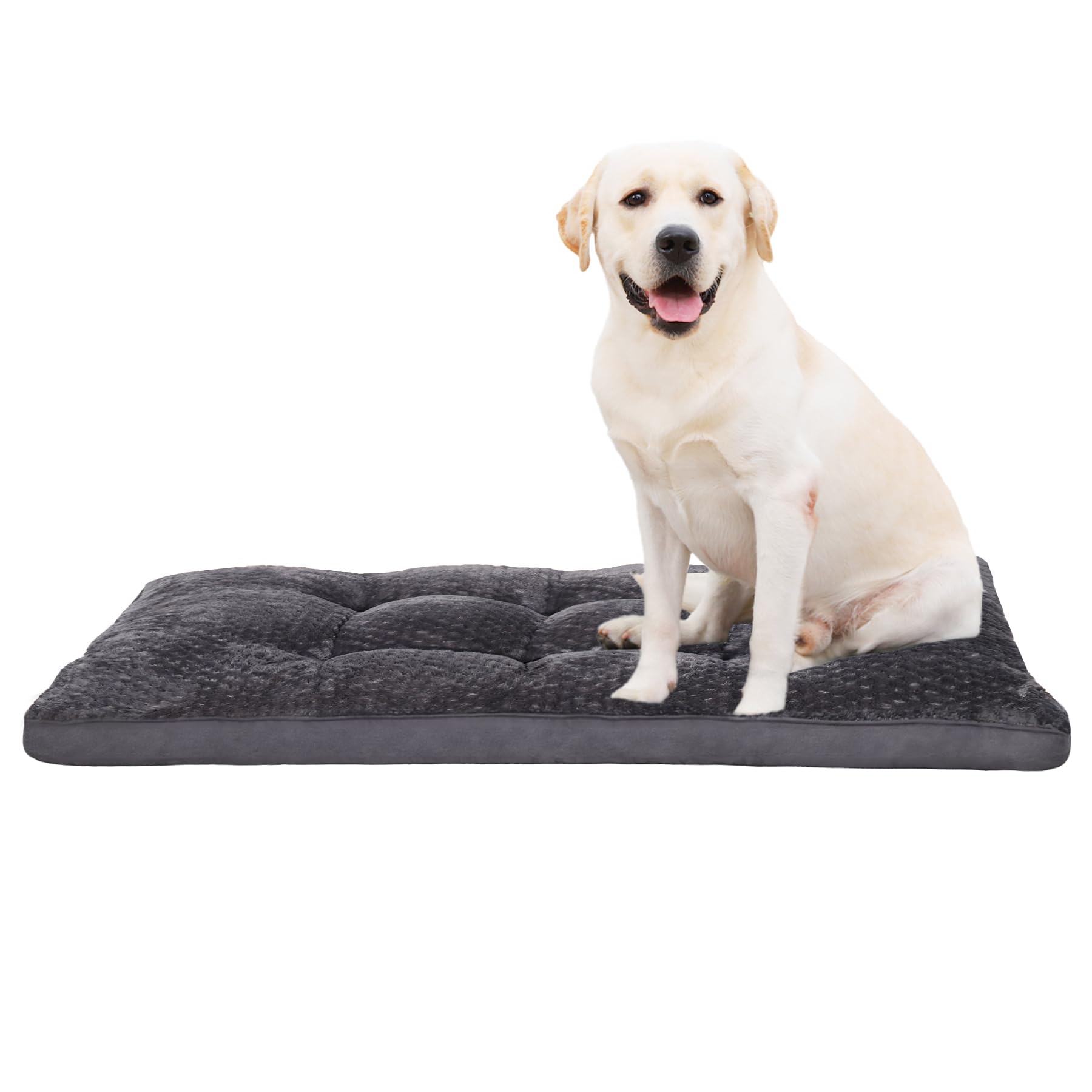 Emslx Dog Bed, Washable Cozy Plush Dog Crate Beds, Soft Comfy Kennel Pad Anti Slip Pet Sleeping Mat For Large, Jumbo, Medium, Sm