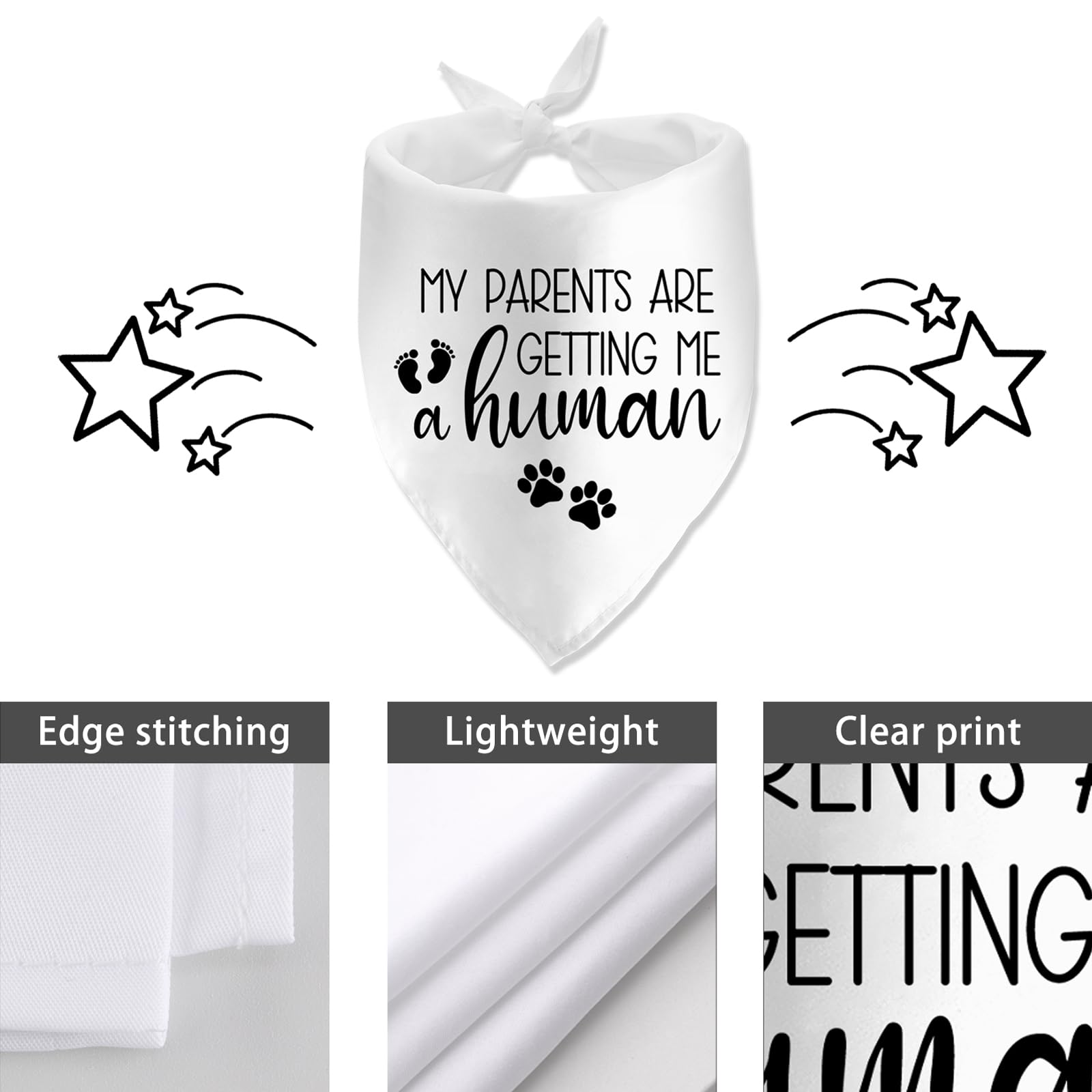 My Parents Are Getting Me A Human Dog Pregnancy Announcement Bandana Pregnancy Dog Bandana For Dogs Pet Accessories For Dog Love