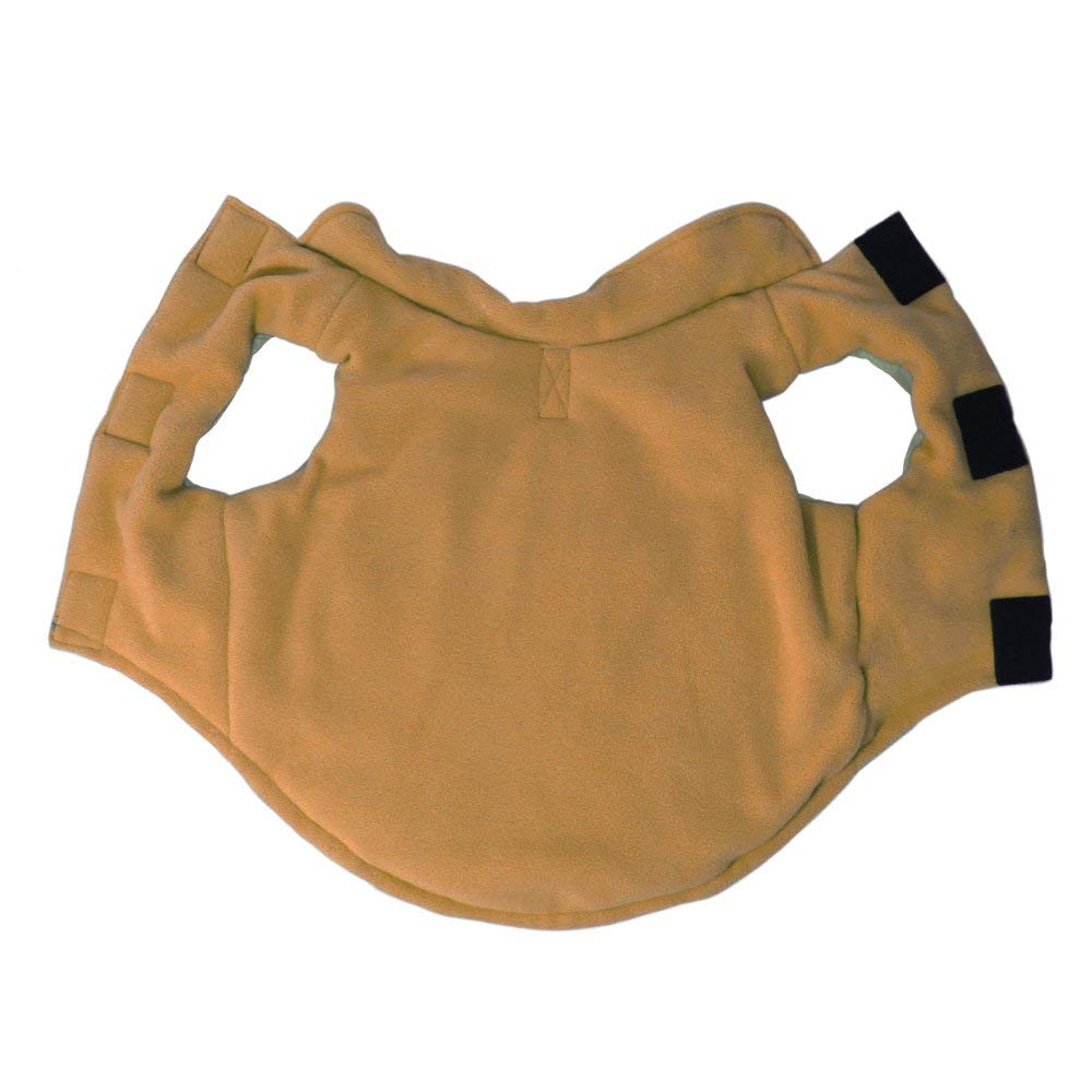 Gooby Sports Vest Dog Jacket - Green, Medium - Reflective Dog Vest With D Ring Leash - Warm Fleece Lined Small Dog Sweater, Hook And Loop Closure - Dog Clothes For Small Dogs Boy Or Girl Dog Sweater