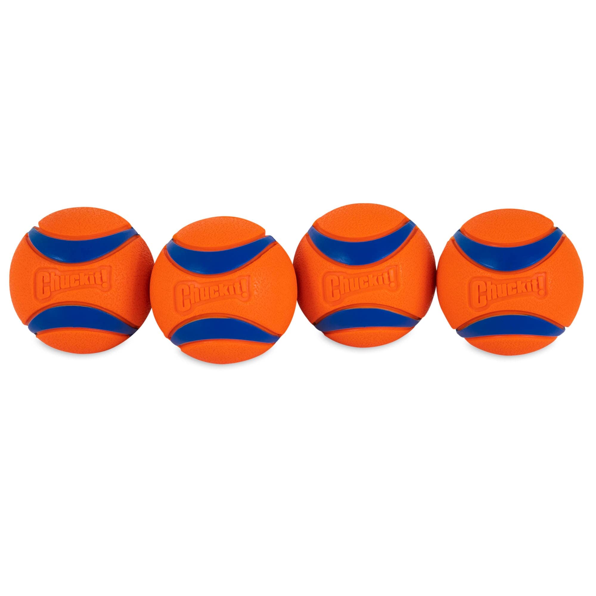 Chuckit! Ultra Rubber Dog Balls 4 Pack | Dog Balls Indestructible Dog Toys Indestructible Dog Ball Compatible With Chuck It Dog Ball Launcher 18M Tennis Ball Launcher | Dog Toy Balls For Dogs Medium