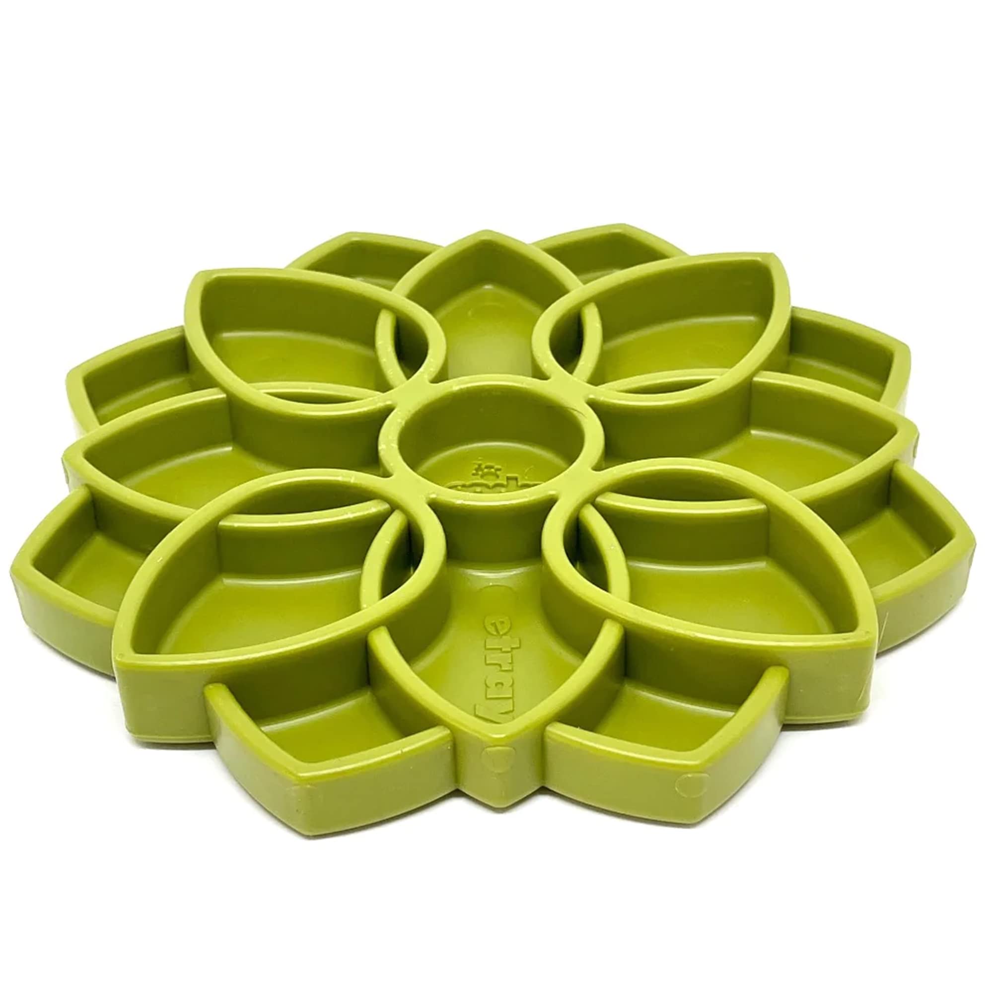 SodaPup Mandala eTray - Durable Slow Feeder Tray Made in USA from Non-Toxic, Pet-Safe, Food Safe Material for Mental Stimulation