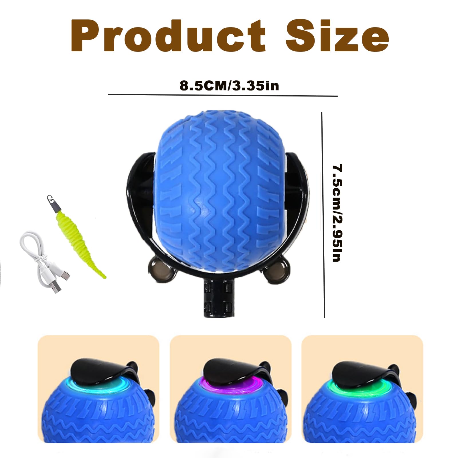 Frsba 2Pcs Interactive Cat Ball Toy, Automatic Interactive Cat Toys For Indoor Cats, Smart Self Rolling Ball For Bored Indoor Ad