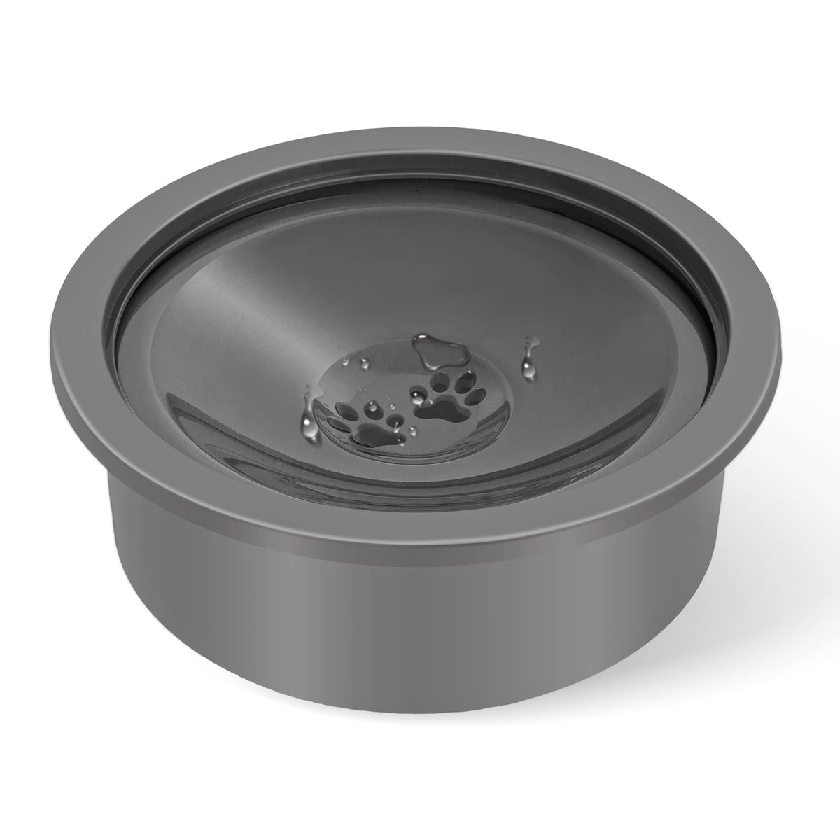 No Spill Dog Water Bowl, Slow Drinking Non Spilling Water Dish, Fits into Elevated Pet Feeder, 30oz Messy Drip Proof Slobber Sto