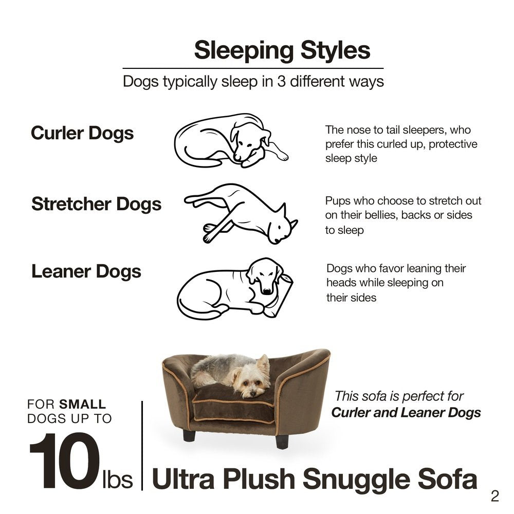Enchanted Home Pet Ultra Plush Snuggle Pet Bed in Dark Grey