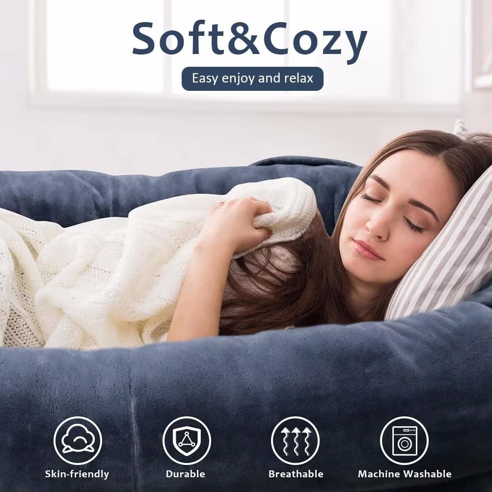 Fieiyob Human Dog Bed, 67'X38'X12' Human Dog Bed For Adult, Orthopedic Dog Bed Soft Cozy Flufy Human Sized Dog Bed For Large