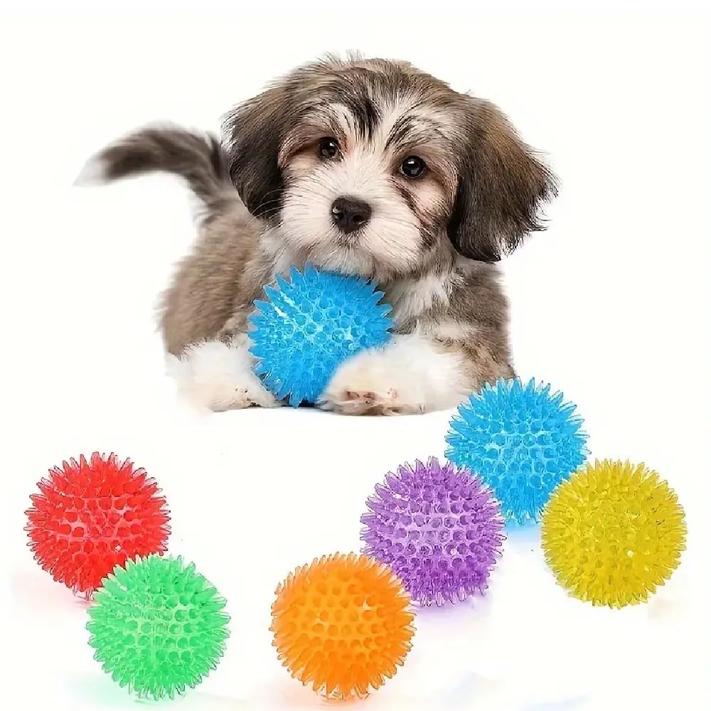 THE DDS STORE Durable Dog Toys: Squeaky Balls for Teeth Cleaning & Training  Safe & BPA Free for Small & Medium Dogs1 Piece (C