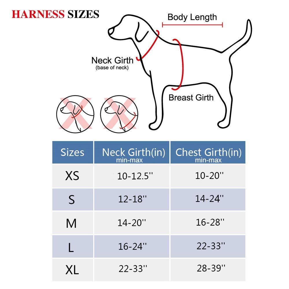 PoyPet No Pull Dog Harness, Adjustable Soft Padded Vest, Medium, Black, Reflective, Model 007073-FBA