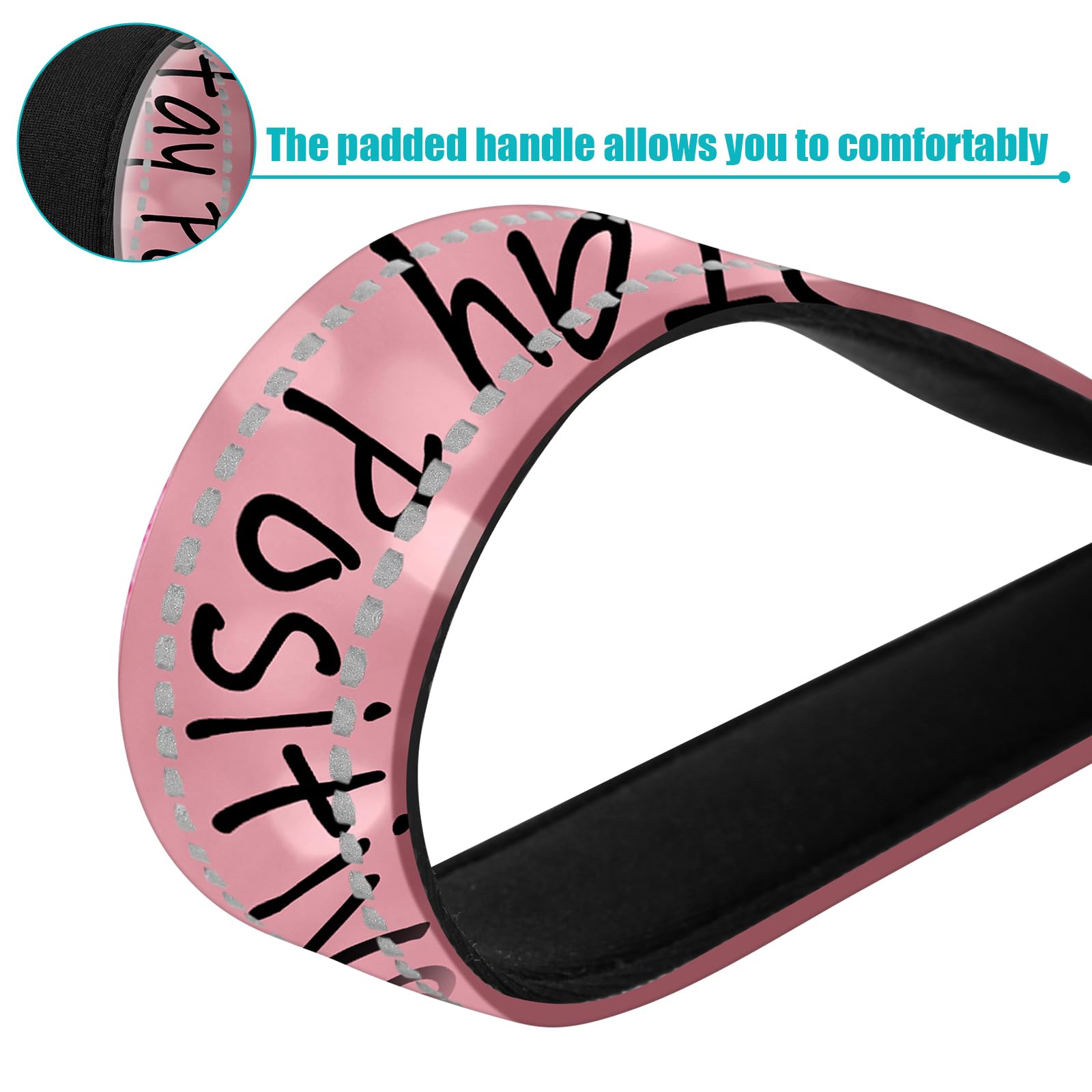 Stay Optimistic Nylon Short Dog Leash With Padded Handle - Reflective, Ideal For Training Control Of Large And Medium Dogs