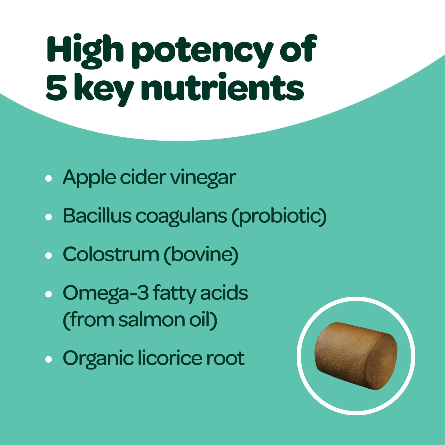 Dog Allergy Chews with Probiotics | Seasonal Allergy Chews for Dogs with Wild Alaskan Salmon Oil & Colostrum | Environmental Dog