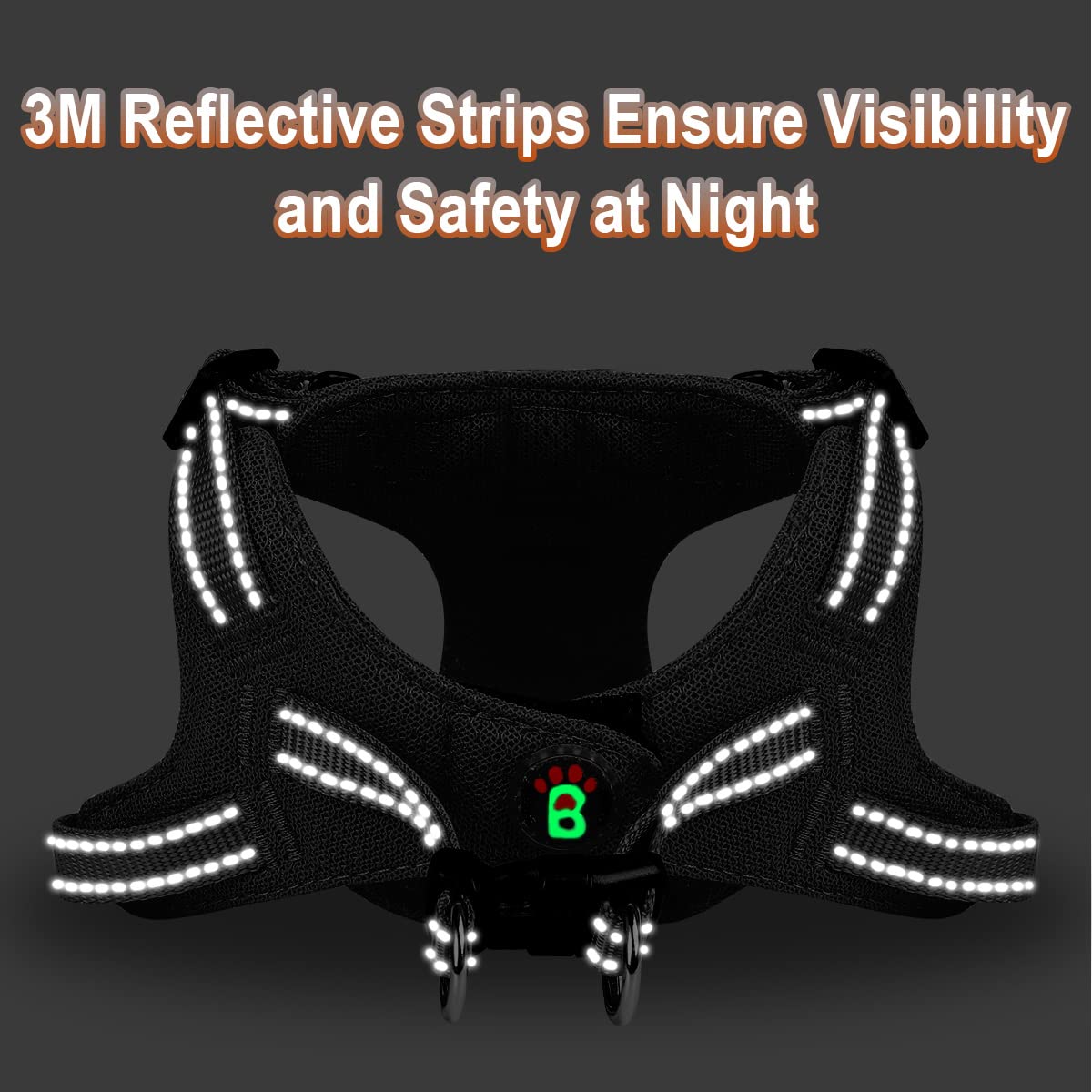 Dog Harness Step In Dog Vest Harness, Reflective Adjustable Puppy No Pull Harness Breathable Soft For Small And Medium Dogs,Cats