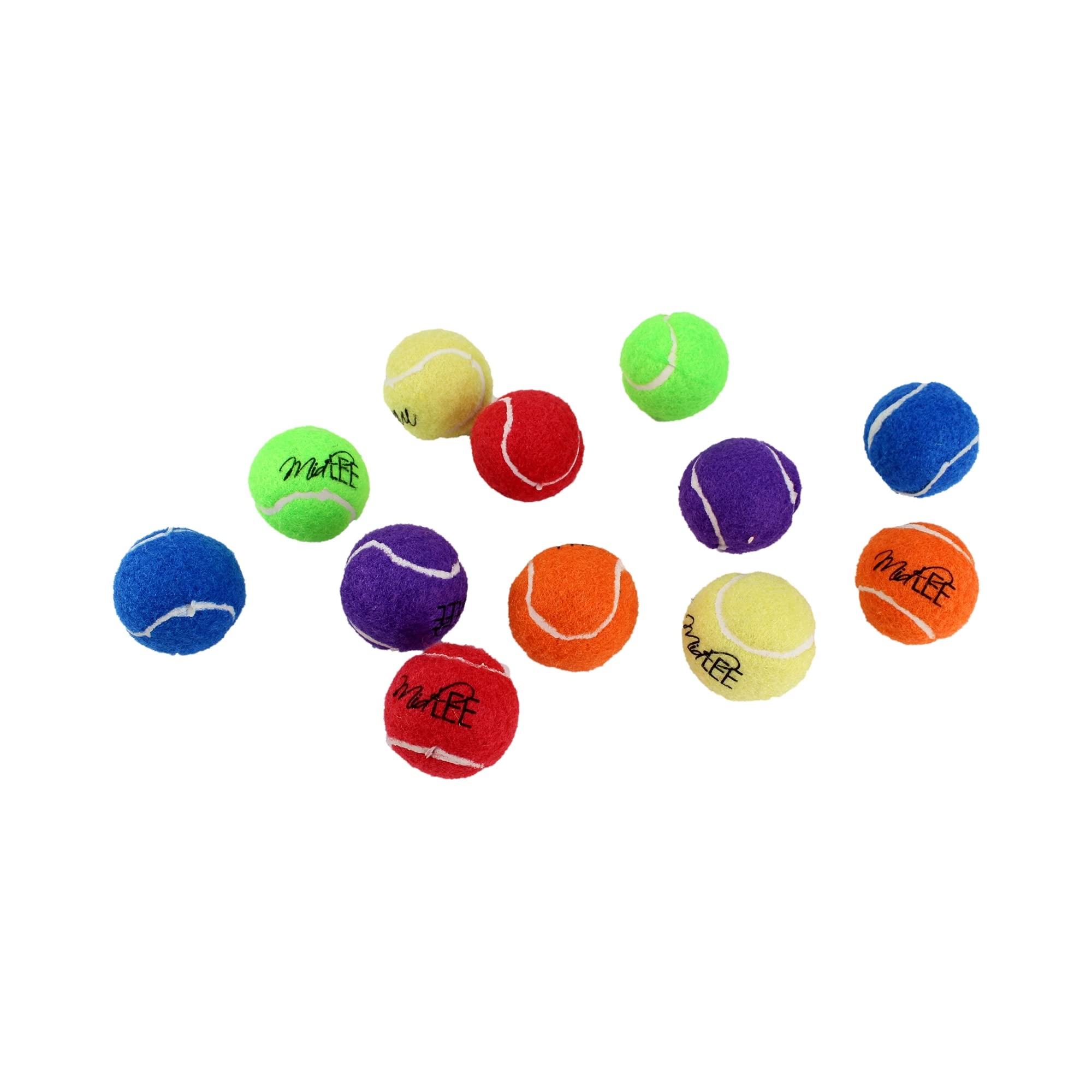 Midlee X-Small Dog Tennis Balls 1.5' Pack Of 12 (Solid, 1.5 Inch)