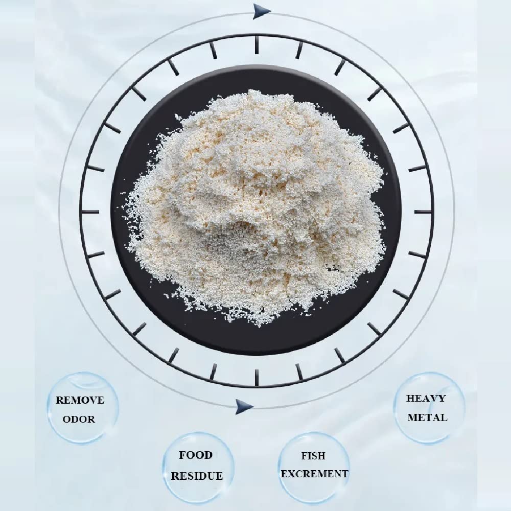 PuriResin Aquarium Filter Media, Organic Filtration Resin, for Freshwater and Saltwater Fish Tank, Removes Driftwood Tannins, 10