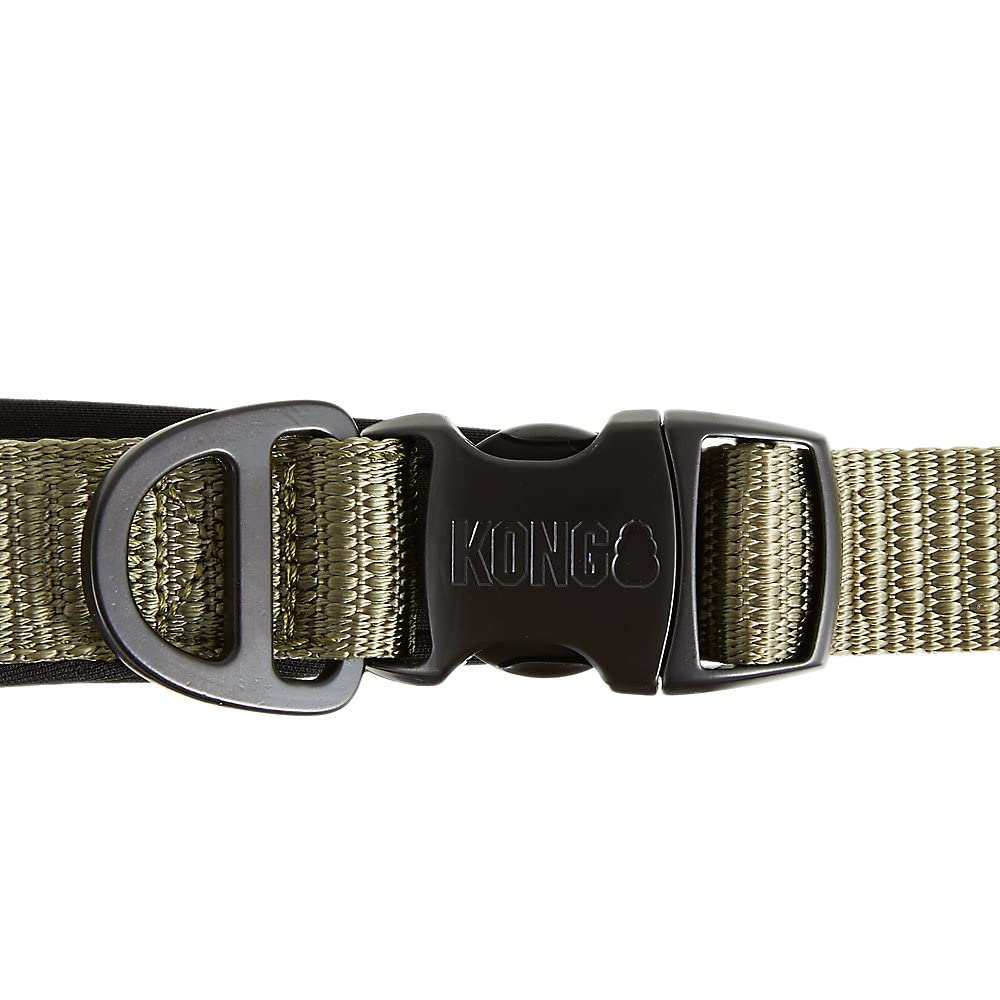 Kong Comfort Ultra Durable Traffic Padded Handle Hands Free Quick Control Leash 6' (Green)