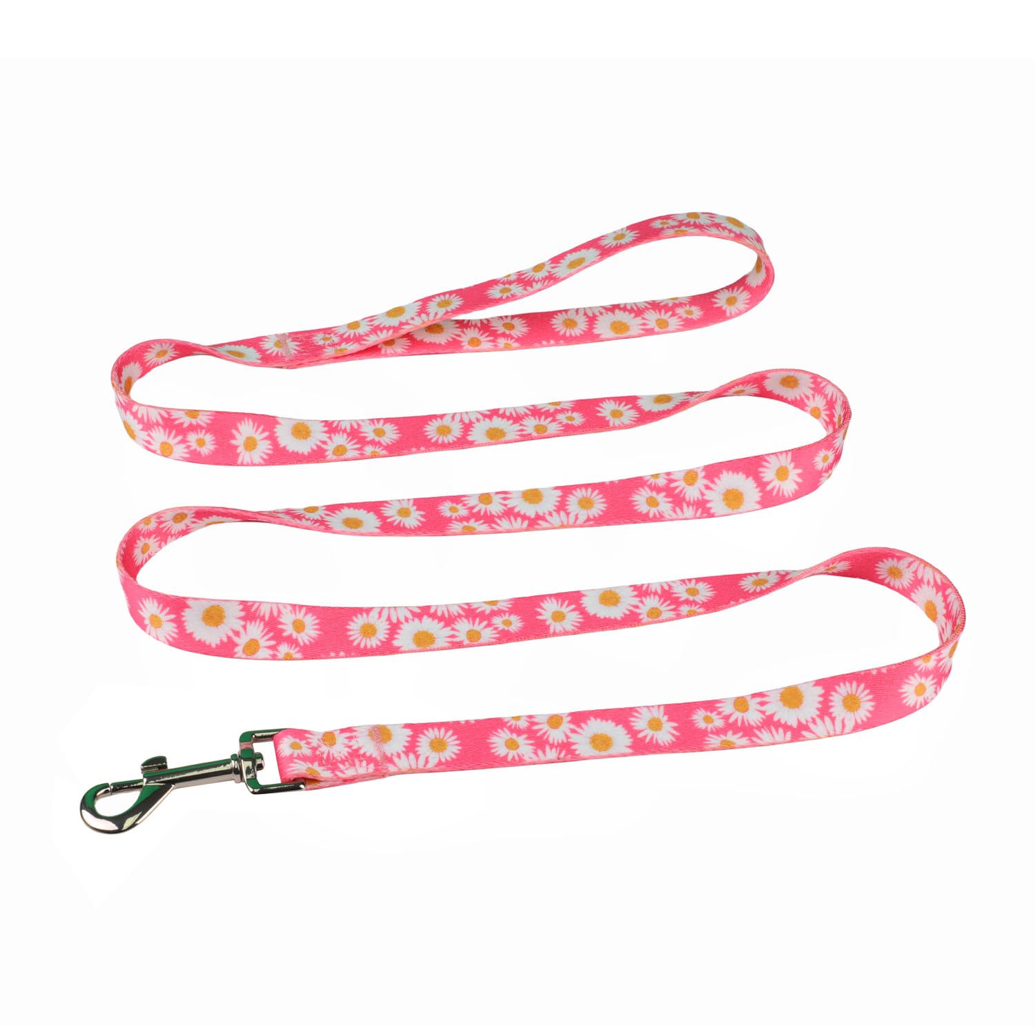 Olahibi Harness And Leash Set, Floral Pattern, 5Ft Matching Leash, No Pull, Easy Wear For Small Puppy Dogs.(Xs, Pink Daisy)
