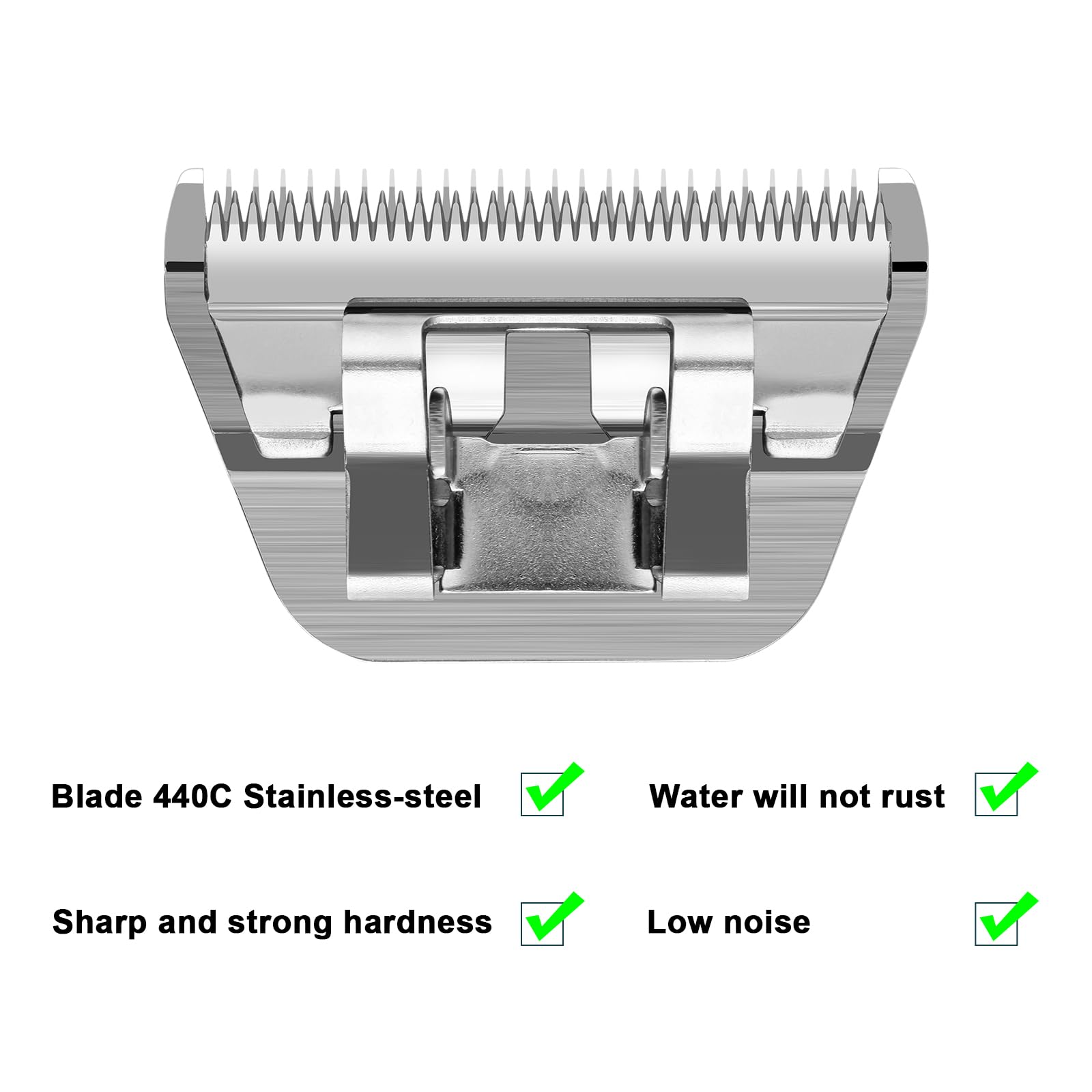 Detachable Pet Dog Grooming Blades-Size 15W Dog Grooming Wide Blade,Cutting Length 3/64'' 1.2Mm,Compatible With Most Andis,Oster